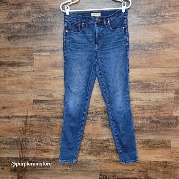 Madewell Jeans 28 Skinny 10" High Rise Danny Wash G7391 Tummy Control Stretch - Picture 1 of 12